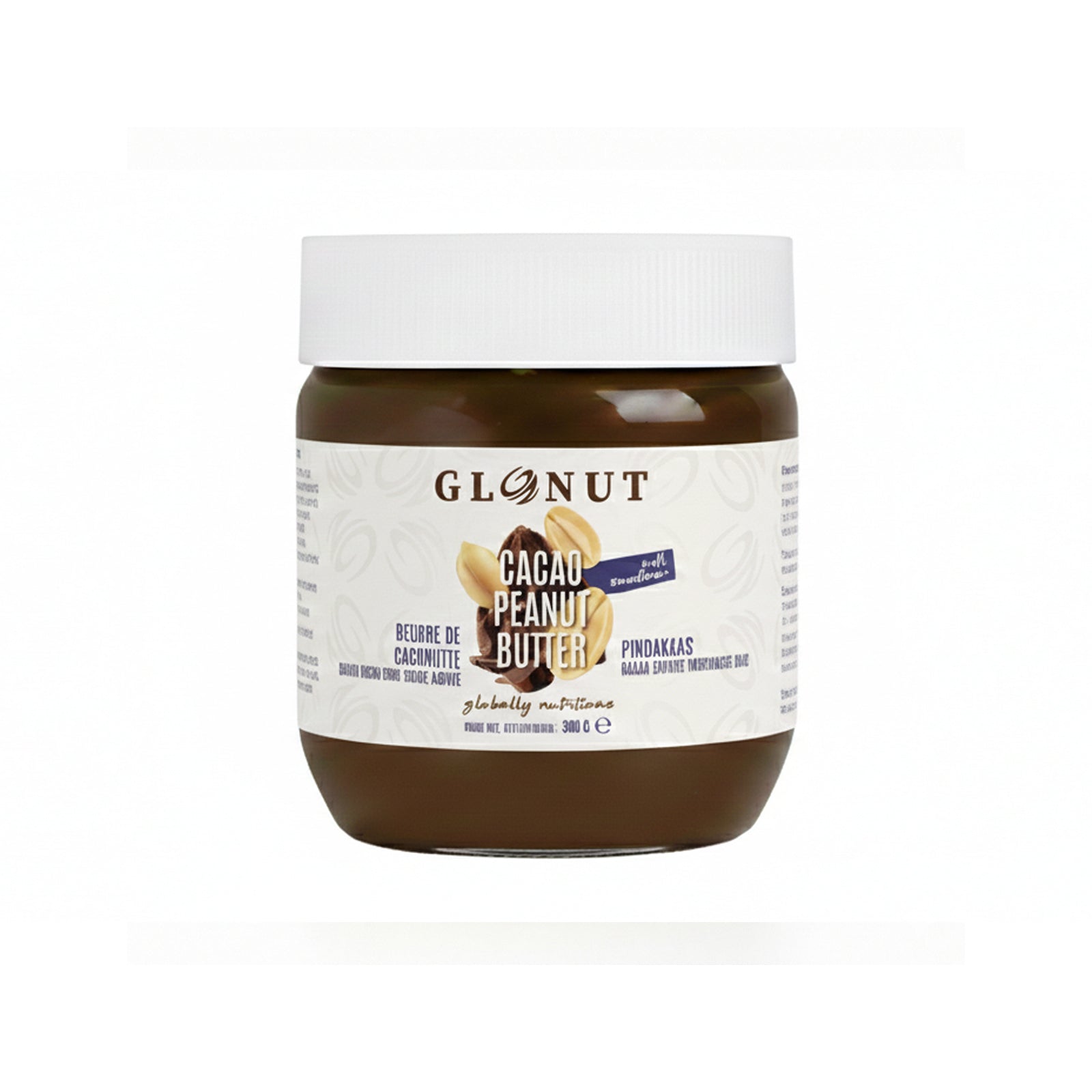 GloNut No added Sugar Cacao Peanutbutters (360g)